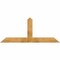 Ekena Millwork Portland Rough Sawn Timber Gable Bracket, Western Red Cedar, 72"W x 30"H x 4"D x 6"F, 10/12 Pitch GBW072X30X0406POR00RWR - alternate 1